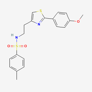 N-(2-(2-(4-methoxyphenyl)thiazol-4-yl)ethyl)-4-methylbenzenesulfonamide