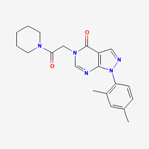 1-(2,4-Dimethylphenyl)-5-(2-oxo-2-piperidin-1-ylethyl)pyrazolo[3,4-d]pyrimidin-4-one