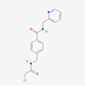 4-[[(2-Chloroacetyl)amino]methyl]-N-(pyridin-2-ylmethyl)benzamide