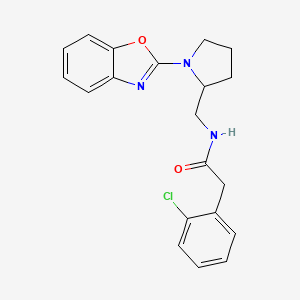 N-((1-(benzo[d]oxazol-2-yl)pyrrolidin-2-yl)methyl)-2-(2-chlorophenyl)acetamide