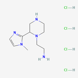 2-[2-(1-Methylimidazol-2-yl)piperazin-1-yl]ethanamine;tetrahydrochloride