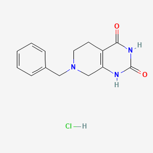 7-Benzyl-1,5,6,8-tetrahydropyrido[3,4-d]pyrimidine-2,4-dione;hydrochloride