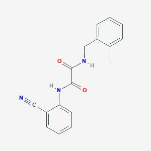molecular formula C17H15N3O2 B2640497 N1-(2-氰基苯基)-N2-(2-甲基苄基)草酰胺 CAS No. 898356-12-2