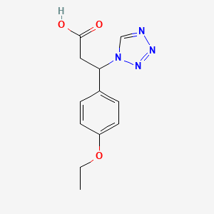 molecular formula C12H14N4O3 B2640499 3-(4-ethoxyphenyl)-3-(1H-tetrazol-1-yl)propanoic acid CAS No. 696649-87-3