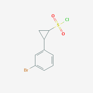 2-(3-Bromophenyl)cyclopropane-1-sulfonyl chloride