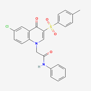 2-(6-chloro-4-oxo-3-tosylquinolin-1(4H)-yl)-N-phenylacetamide