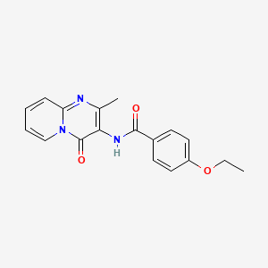 molecular formula C18H17N3O3 B2640541 4-ethoxy-N-(2-methyl-4-oxo-4H-pyrido[1,2-a]pyrimidin-3-yl)benzamide CAS No. 946256-27-5