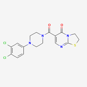 6-[4-(3,4-dichlorophenyl)piperazine-1-carbonyl]-2H,3H,5H-[1,3]thiazolo[3,2-a]pyrimidin-5-one