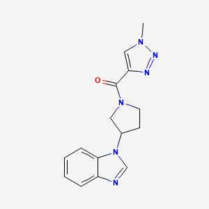 (3-(1H-benzo[d]imidazol-1-yl)pyrrolidin-1-yl)(1-methyl-1H-1,2,3-triazol-4-yl)methanone