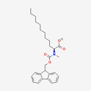 molecular formula C28H37NO4 B2640558 Fmoc-MeAdod(2)-OH CAS No. 2389079-01-8