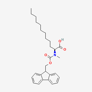 molecular formula C28H37NO4 B2640558 Fmoc-L-Me2Ado-OH CAS No. 2389079-01-8