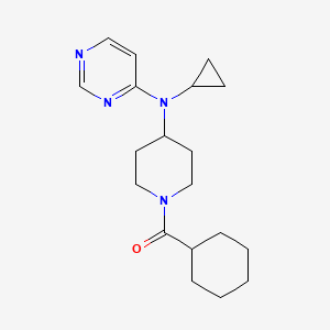 Cyclohexyl-[4-[cyclopropyl(pyrimidin-4-yl)amino]piperidin-1-yl]methanone
