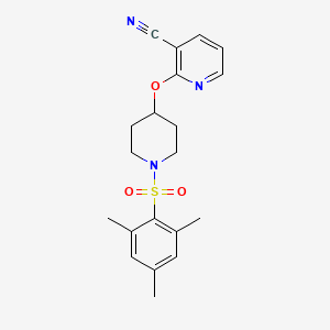 2-((1-(Mesitylsulfonyl)piperidin-4-yl)oxy)nicotinonitrile