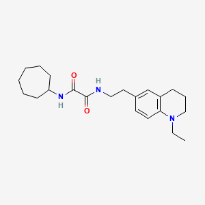 N'-cycloheptyl-N-[2-(1-ethyl-1,2,3,4-tetrahydroquinolin-6-yl)ethyl]ethanediamide