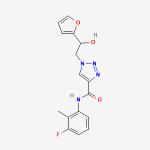N-(3-fluoro-2-methylphenyl)-1-(2-(furan-2-yl)-2-hydroxyethyl)-1H-1,2,3-triazole-4-carboxamide