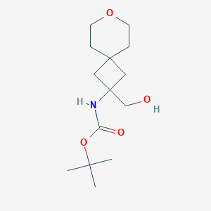 Tert-butyl N-[2-(hydroxymethyl)-7-oxaspiro[3.5]nonan-2-yl]carbamate