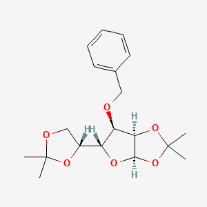 molecular formula C19H26O6 B2640618 3-O-Benzyl-1,2:5,6-bis-O-isopropylidene-alpha-D-galactofuranose CAS No. 22331-21-1