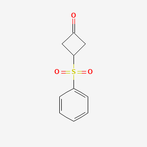 molecular formula C10H10O3S B2640620 3-(Benzenesulfonyl)cyclobutan-1-one CAS No. 67100-34-9