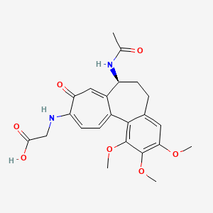 (S)-2-((7-acetamido-1,2,3-trimethoxy-9-oxo-5,6,7,9-tetrahydrobenzo[a]heptalen-10-yl)amino)acetic acid