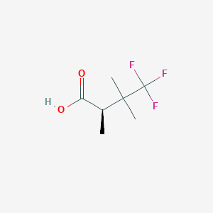 molecular formula C7H11F3O2 B2640630 (2R)-4,4,4-Trifluoro-2,3,3-trimethylbutanoic acid CAS No. 2248209-89-2