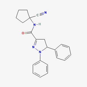 N-(1-cyanocyclopentyl)-1,5-diphenyl-4,5-dihydro-1H-pyrazole-3-carboxamide