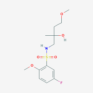 2-[(5-Fluoro-2-methoxybenzenesulfonamido)methyl]-4-methoxybutan-2-ol