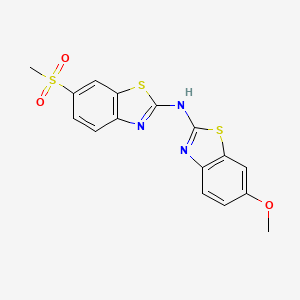 6-methoxy-N-(6-(methylsulfonyl)benzo[d]thiazol-2-yl)benzo[d]thiazol-2-amine