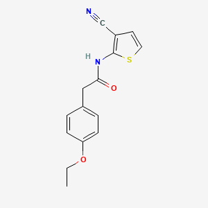 molecular formula C15H14N2O2S B2640649 N-(3-氰基噻吩-2-基)-2-(4-乙氧苯基)乙酰胺 CAS No. 923485-27-2