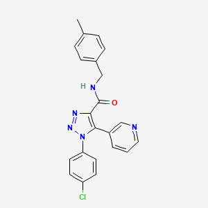 1-(4-chlorophenyl)-N-(4-methylbenzyl)-5-(pyridin-3-yl)-1H-1,2,3-triazole-4-carboxamide
