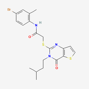 N-(4-bromo-2-methylphenyl)-2-{[3-(3-methylbutyl)-4-oxo-3,4-dihydrothieno[3,2-d]pyrimidin-2-yl]sulfanyl}acetamide