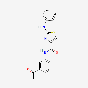 N-(3-acetylphenyl)-2-(phenylamino)thiazole-4-carboxamide