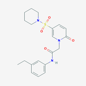 N-(3-ethylphenyl)-2-[2-oxo-5-(piperidin-1-ylsulfonyl)pyridin-1(2H)-yl]acetamide