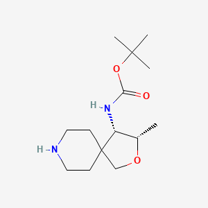 tert-butyl N-[(3S,4S)-3-methyl-2-oxa-8-azaspiro[4.5]decan-4-yl]carbamate