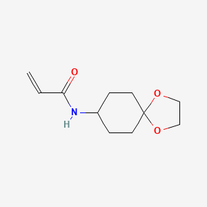 molecular formula C11H17NO3 B2640678 N-{1,4-dioxaspiro[4.5]decan-8-yl}prop-2-enamide CAS No. 2094325-03-6
