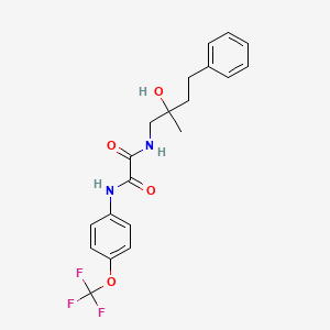 N1-(2-hydroxy-2-methyl-4-phenylbutyl)-N2-(4-(trifluoromethoxy)phenyl)oxalamide