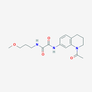 N'-(1-acetyl-3,4-dihydro-2H-quinolin-7-yl)-N-(3-methoxypropyl)oxamide