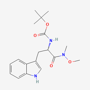 molecular formula C18H25N3O4 B2640695 Boc-L-trp-nme(ome) CAS No. 97530-05-7