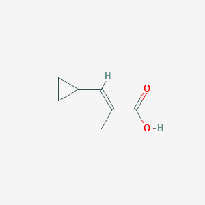 molecular formula C7H10O2 B2640708 (E)-3-cyclopropyl-2-methylacrylic acid CAS No. 1399672-44-6