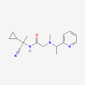 N-(1-cyano-1-cyclopropylethyl)-2-{methyl[1-(pyridin-2-yl)ethyl]amino}acetamide