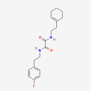 N1-(2-(cyclohex-1-en-1-yl)ethyl)-N2-(4-fluorophenethyl)oxalamide