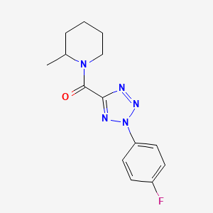 (2-(4-fluorophenyl)-2H-tetrazol-5-yl)(2-methylpiperidin-1-yl)methanone