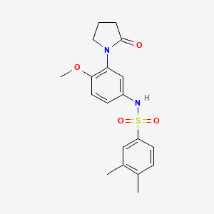 N-(4-methoxy-3-(2-oxopyrrolidin-1-yl)phenyl)-3,4-dimethylbenzenesulfonamide