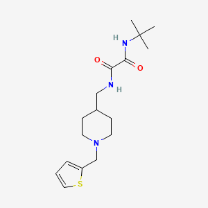 N1-(tert-butyl)-N2-((1-(thiophen-2-ylmethyl)piperidin-4-yl)methyl)oxalamide