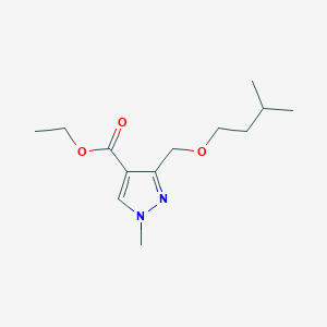 Ethyl 1-methyl-3-(3-methylbutoxymethyl)pyrazole-4-carboxylate