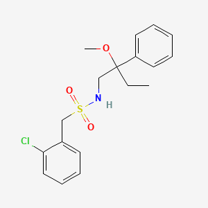 1-(2-chlorophenyl)-N-(2-methoxy-2-phenylbutyl)methanesulfonamide