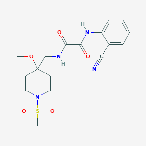 N'-(2-cyanophenyl)-N-[(1-methanesulfonyl-4-methoxypiperidin-4-yl)methyl]ethanediamide