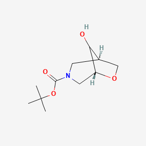 tert-butyl (1S,5S,8S)-rel-8-hydroxy-6-oxa-3-azabicyclo[3.2.1]octane-3-carboxylate
