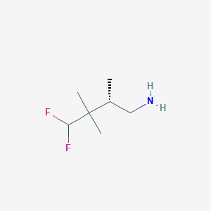 B2640771 (2S)-4,4-Difluoro-2,3,3-trimethylbutan-1-amine CAS No. 2248171-75-5