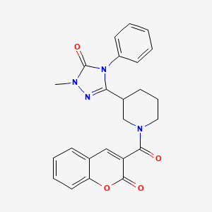 1-methyl-3-(1-(2-oxo-2H-chromene-3-carbonyl)piperidin-3-yl)-4-phenyl-1H-1,2,4-triazol-5(4H)-one