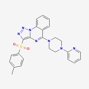 5-(4-(Pyridin-2-yl)piperazin-1-yl)-3-tosyl-[1,2,3]triazolo[1,5-a]quinazoline